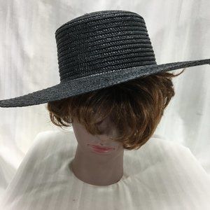 Black Straw Sun Hat